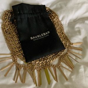 Gold BaubleBar Bib Statement Necklace *PRICE DROP*